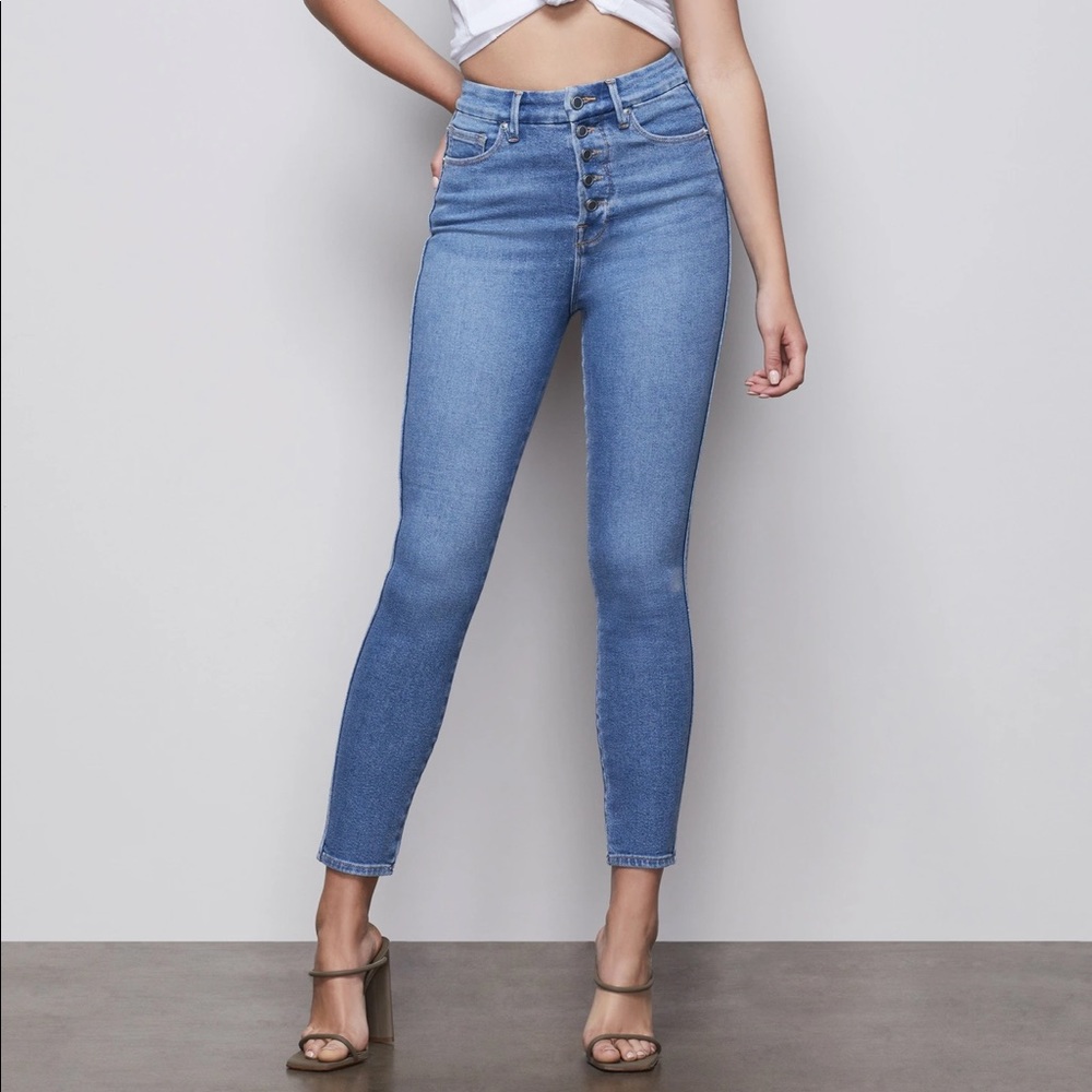 NWT Good American Good Curve Skinny Crop sz 0/25